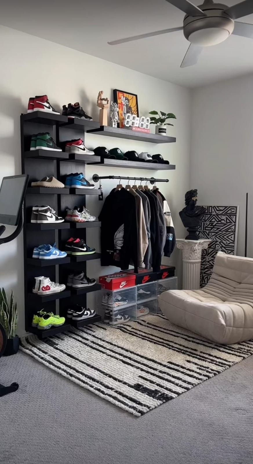 Sneakerhead bedroom style